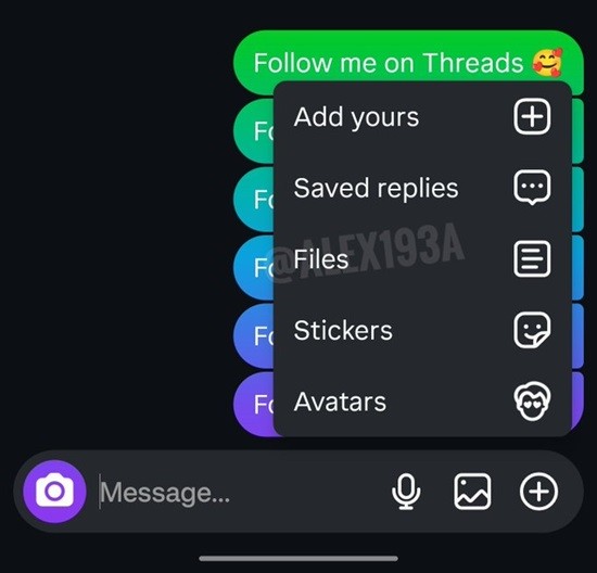 ارسال فایل با دایرکت اینستاگرام