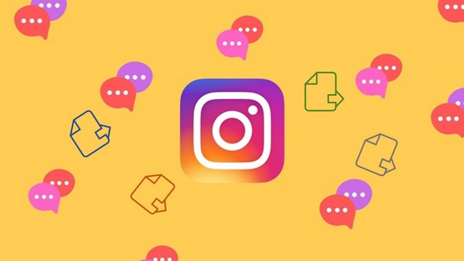 ارسال فایل با اینستاگرام