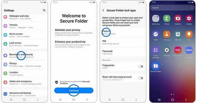 تنظیمات گوشی گلکسی آ ۱۳