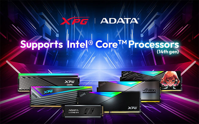 سازگاری محصولات ADATA با نسل چهاردهم اینتل