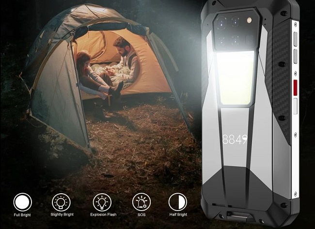 گوشی با چراغ قوه بزرگ گوشی Tank 3 5G