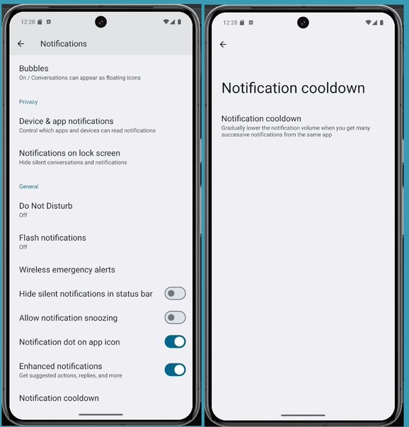 کاربرد قابلیت Notification cooldown در اندروید 15