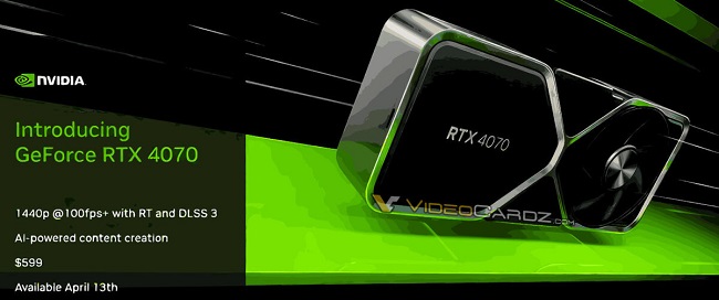 مقایسه کارت گرافیک GeForce RTX 4070