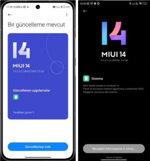 آپدیت اندروید 14 شیائومی