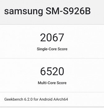 امتیاز اگزینوس 2400 در  Geekbench 6