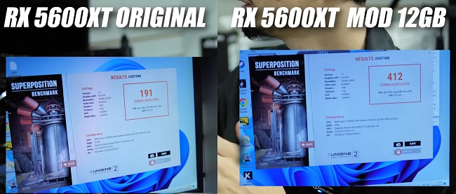 تبدیل  کارت گرافیک RX 5600XT به 12 گیگابایتی