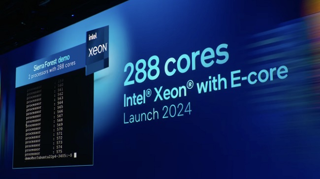 پردازنده 288 هسته‌ای Xeon اینتل