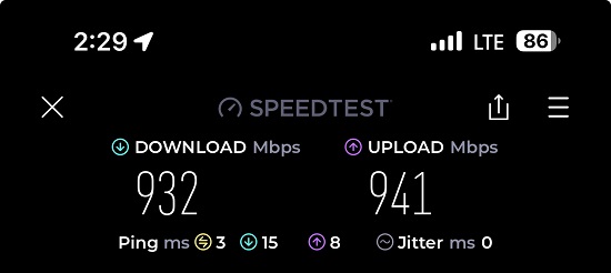 اینترنت usb کابلی آیفون 15