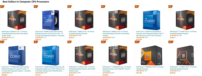 پرفروش ترین پردازنده آمازون