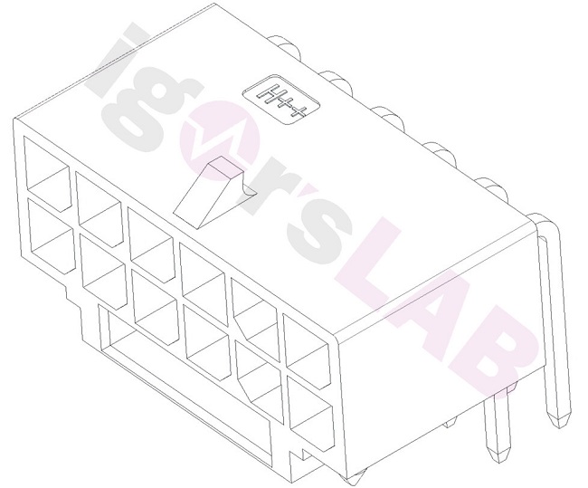کانکتور تغذیه جدید 12V-2x6