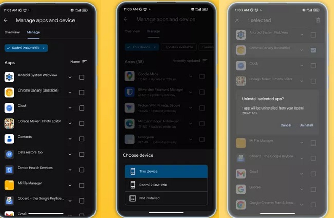 حذف برنامه اندروید از راه دور