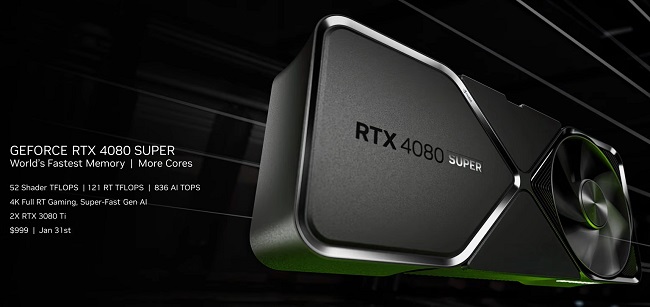 کارت گرافیک RTX 4080 SUPER انویدیا