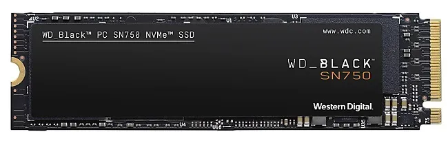 بهترین حافظه SSD WD BLACK SN750 250GB NVMe