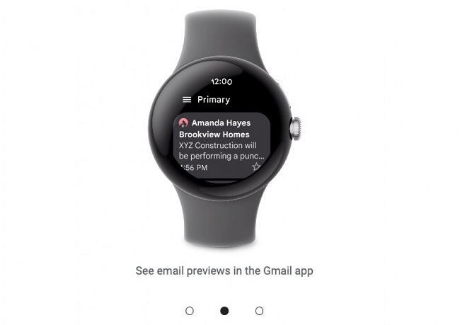 برنامه جیمیل جدید سیستم عامل Wear OS 4