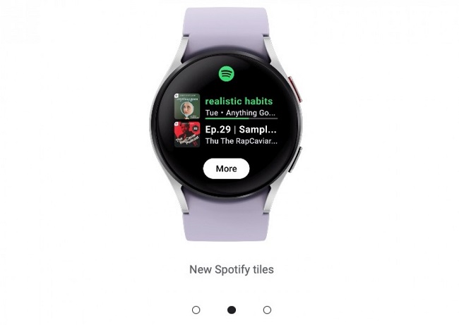 برنامه اسپاتیفای جدید سیستم عامل Wear OS 4