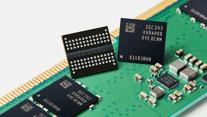 تولید تراشه های DDR5 DRAM سامسونگ