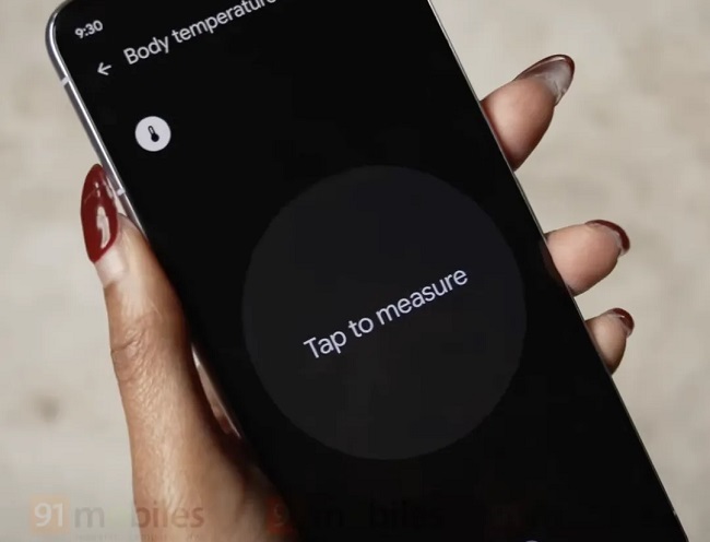 اندازه گیری دما پیکسل 8 پرو