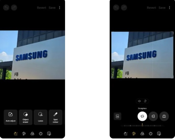 برنامه جدید ویرایش عکس رابط کاربری One UI 6