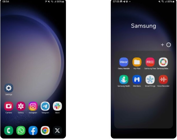 صفحه هوم رابط کاربری One UI 6