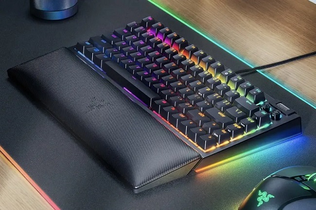 سیستم نورپردازی RGB صفحه کلید BlackWidow V4 75% ریزر