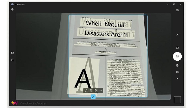 هوش مصنوعی برنامه Snipping Tool