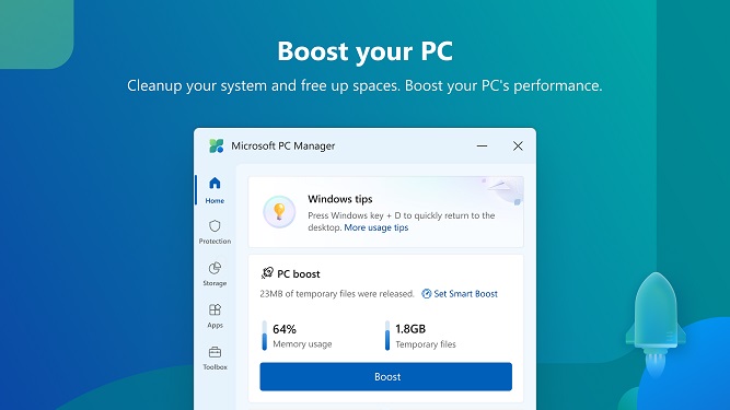 معرفی برنامه PC Manager برای پاکسازی و بهینه سازی ویندوز 