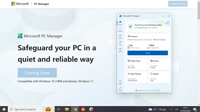 دانلود برنامه PC Manager مایکروسافت