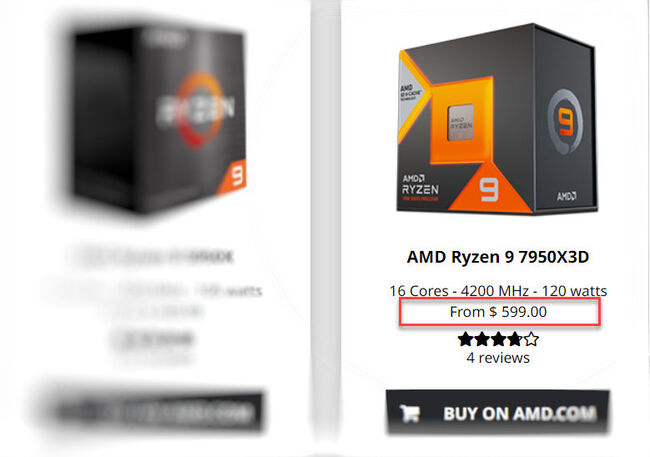 پردازنده ryzen 7950x3d