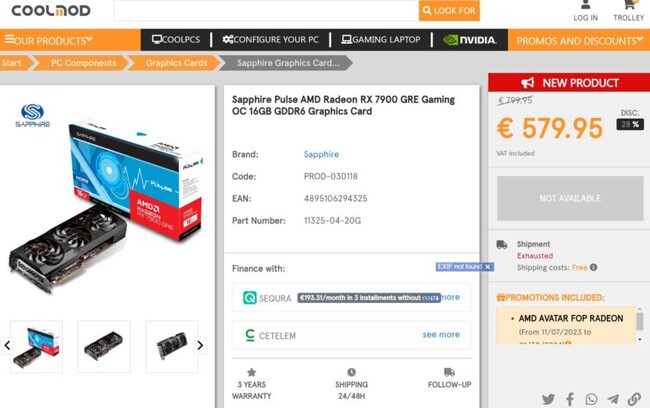 کاهش قیمت کارت گرافیک