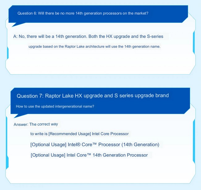 نام گذاری پردازنده اینتل