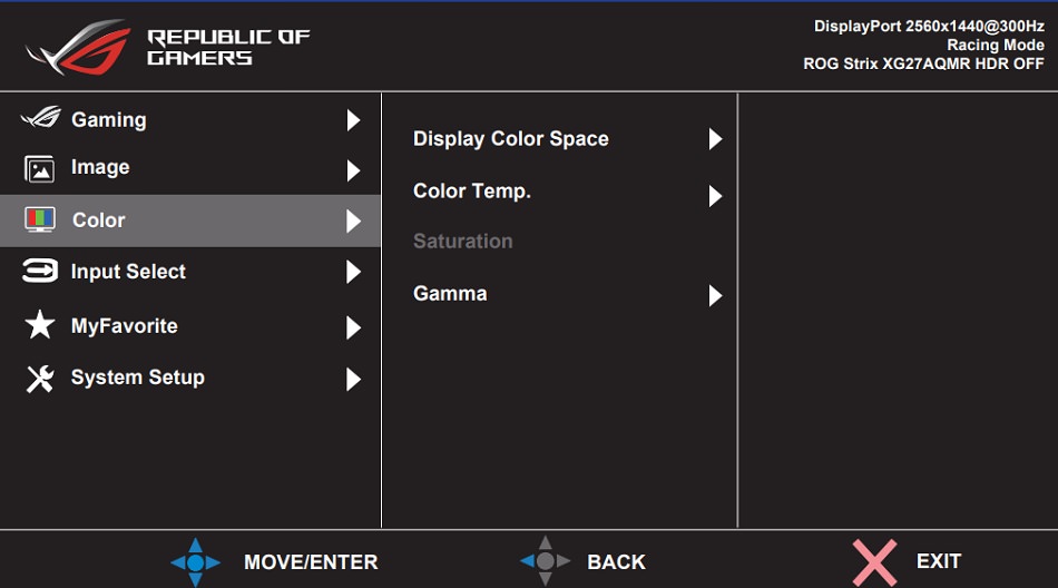 مانیتور گیمینگ ایسوس مدل rog strix xg27aqmr سایز 27 اینچ