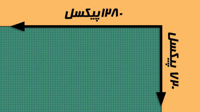 طول و عرض کیفیت ۷۲۰پی