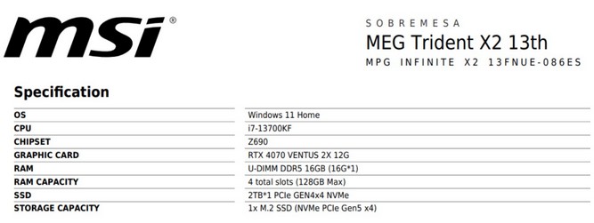 لیست کارت های گرافیک سفارشی RTX 4070 ام اس آی