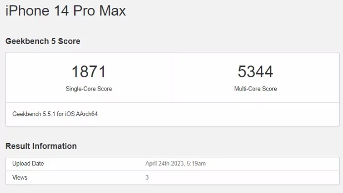 بنچمارک تراشه A16 Bionic