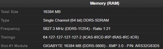 اورکلاک حافظه رم DDR5