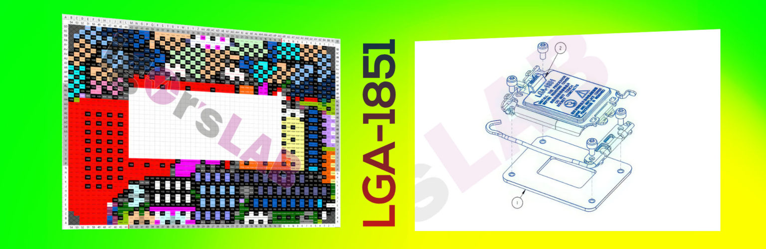 شماتیک سوکت LGA-1851 اینتل