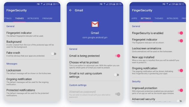 برنامه FingerSecurity Premium