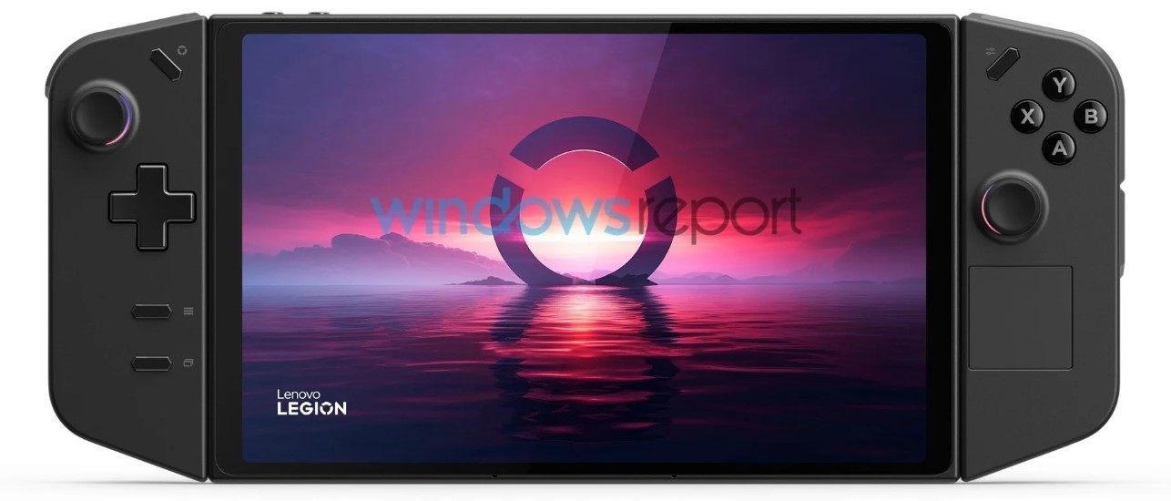 نمای جلویی کنسول Legion Go