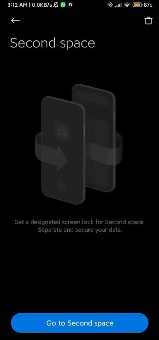 فعالسازی قابلیت Second Space - ترفند های پوکو X4 Pro