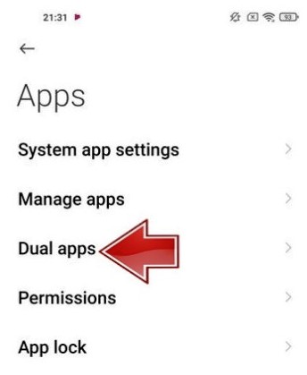 فعالسازی قابلیت Dual Apps - ترفند های گوشی شیائومی پوکو ایکس ۴ پرو
