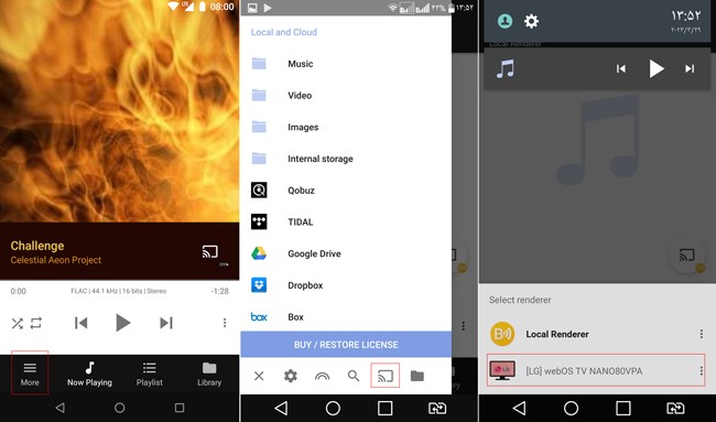چگونه موبایل را به تلویزیون وصل کنیم؛ برنامه BubbleUPnP