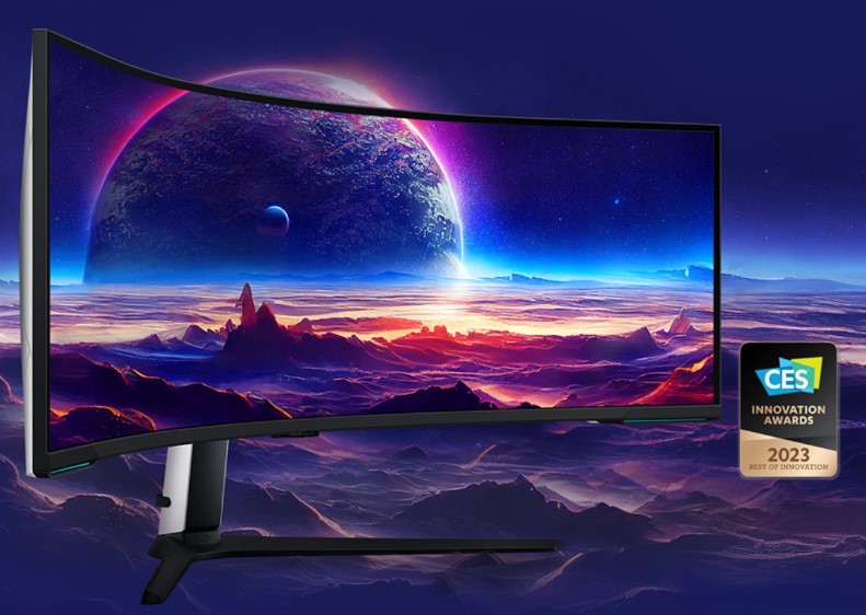 تبلیغ مانیتور 57 اینچی Odyssey Neo G9 سامسونگ