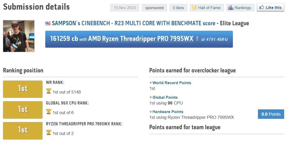اورکلاک پردازنده Ryzen Threadripper PRO 7995WX