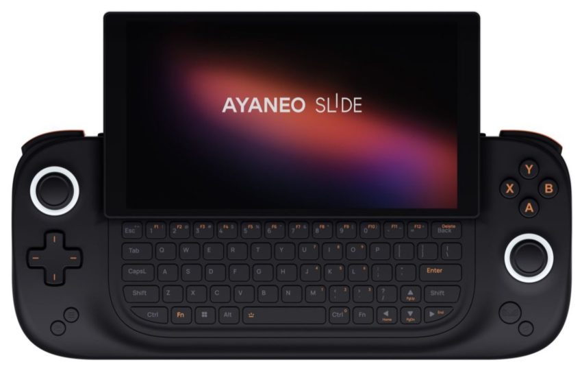 رنگ مشکی کنسول گیمینگ AYANEO SLIDE