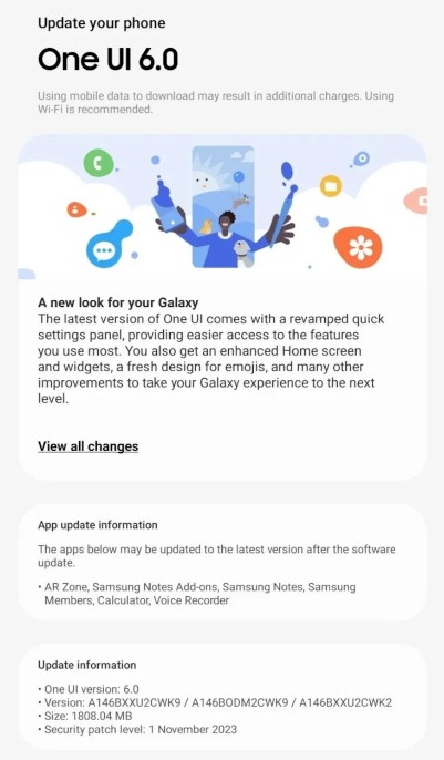 آموزش آپدیت گوشی گلکسی A14 به اندروید 14