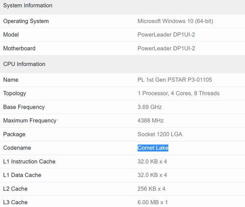 شباهت پردازنده چینی با Core i3 اینتل