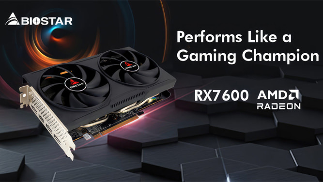 کارت گرافیک میان رده BIOSTAR AMD Radeon RX 7600