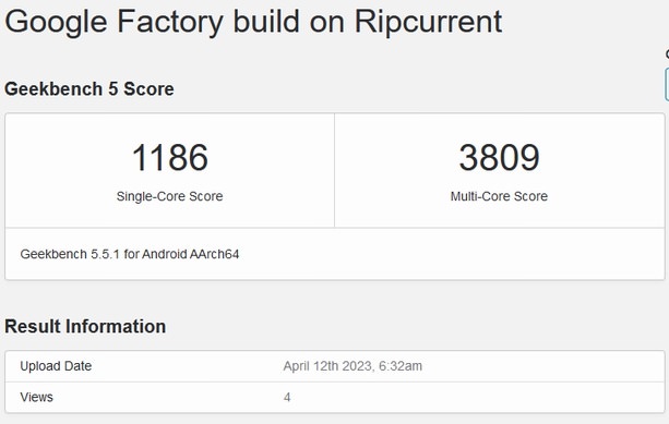 اولین بنچمارک پردازنده تنسور G3