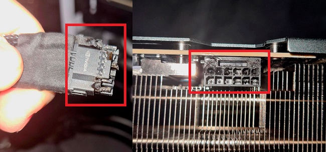 ذوب شدن کابل 12VHPWR