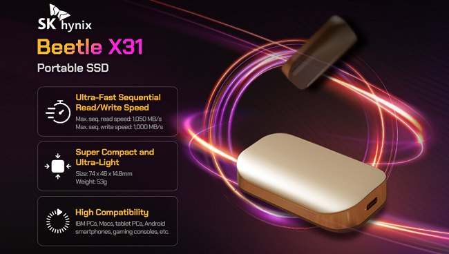 حافظه‌های SSD قابل حمل Beetle X31